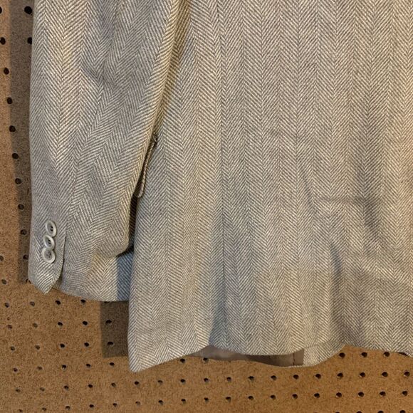 Witty Brothers Vintage Blazer Jacket Wool Linen Preppy academia Retro Tan 41 S - Picture 6 of 7